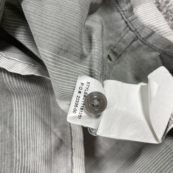 Prana Button Up Shirt Mens Medium Organic Cotton Blend Sustainable Short Sleeve - Picture 6 of 10